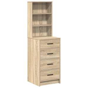 vidaXL K&otilde;rgushein Sonoma tamm 40 x 41 x 135 cm Tehispuit