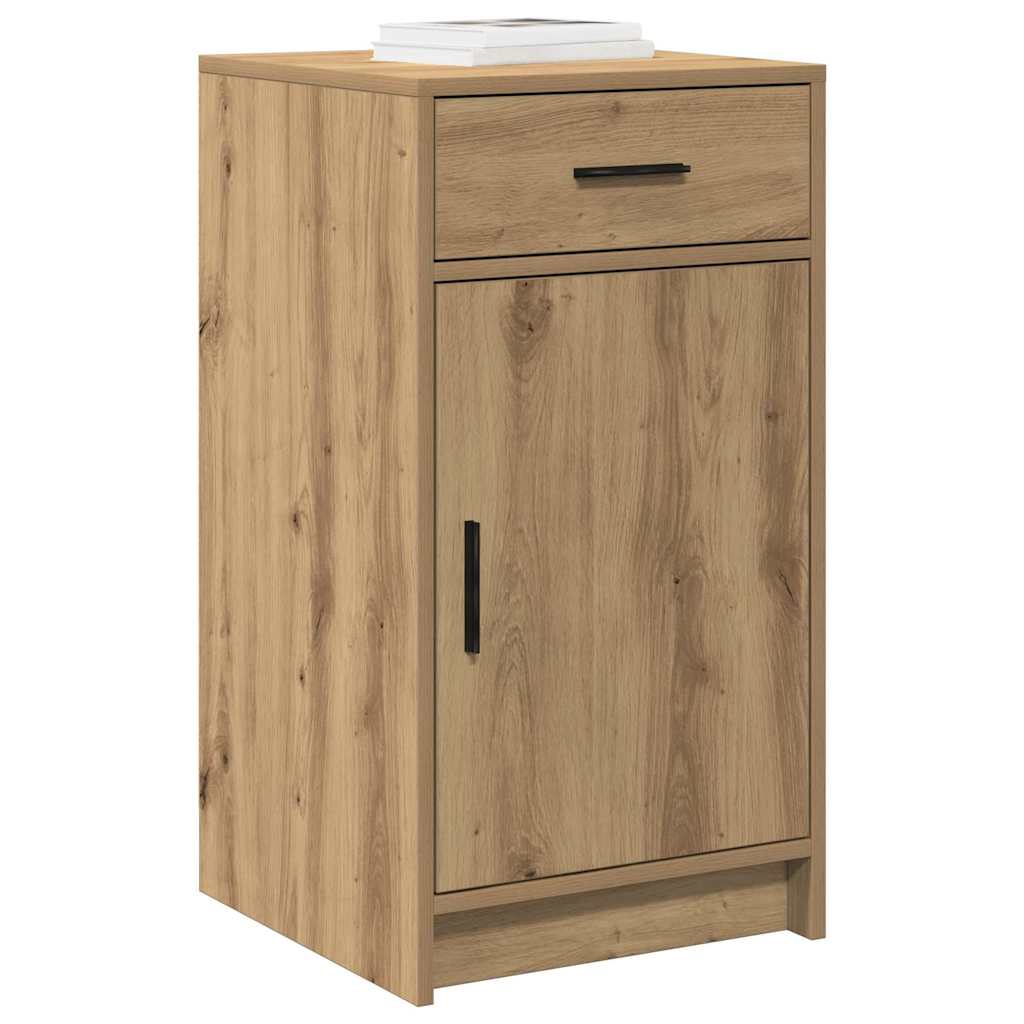 vidaXL Dressoir artisanaal eikenkleurig 40 x 40,5 x 75 cm Bewerkt hout