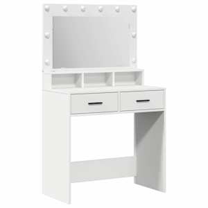 vidaXL Riietumislaud Valge 79 x 41 x 135 cm Tehispuit