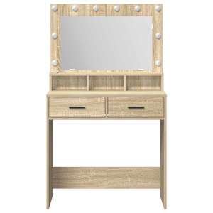 Kosmetický stůl Sonoma dub 79 x 41 x 135 cm kompozitní dřevo - obrázek 5