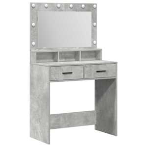vidaXL Riietumislaud Betoonhall 79 x 41 x 135 cm Tehispuit
