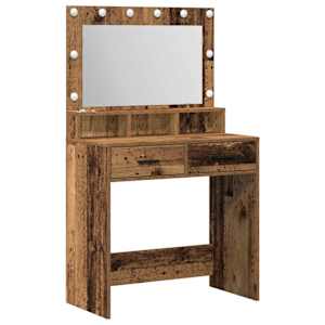 vidaXL Riietumislaud Vana puit 79 x 41 x 135 cm Tehispuit