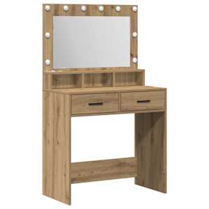vidaXL Riietumislaud K&auml;sit&ouml;&ouml;puu 79 x 41 x 135 cm Tehispuit