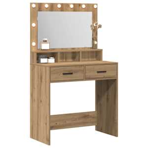 Kosmetický stůl se zásuvkou Artisanový dub 79 x 41 x 135 cm - obrázek 3