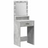 vidaXL Riietumislaud Betoonhall 50 x 41 x 135 cm Tehispuit