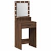 vidaXL Riietumislaud Pruun tamme 50 x 41 x 135 cm Tehispuit