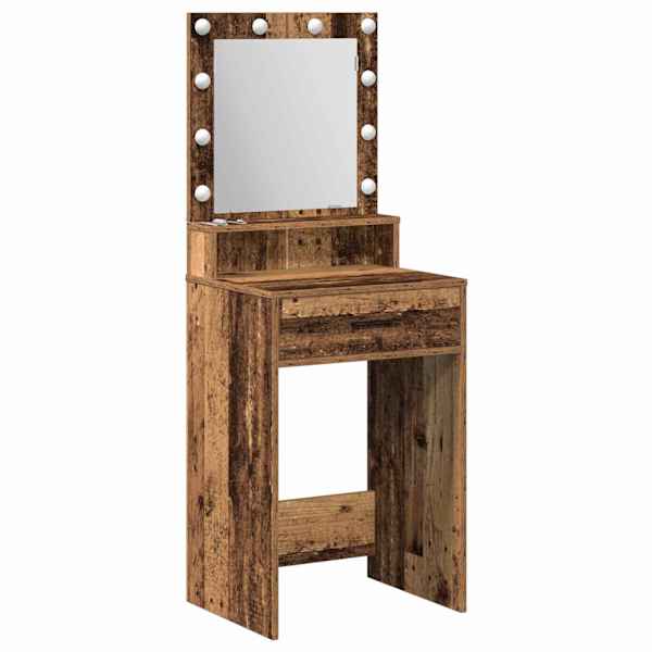 vidaXL Riietumislaud Vana puit 50 x 41 x 135 cm Tehispuit