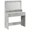 vidaXL Riietumislaud Betoonhall 100 x 41 x 135 cm Tehispuit