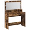vidaXL Riietumislaud Suitsetatud tamm 100 x 41 x 135 cm Tehispuit