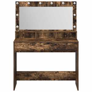 Kosmetický stůl Kouřový dub 100 x 41 x 135 cm kompozitní dřevo - obrázek 4