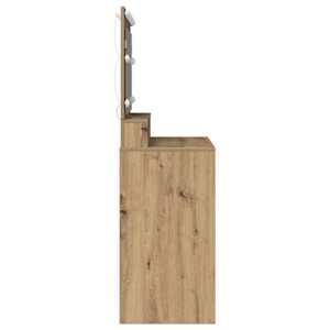Kosmetický stůl s policí Artisanový dub 100 x 41 x 135 cm - obrázek 5