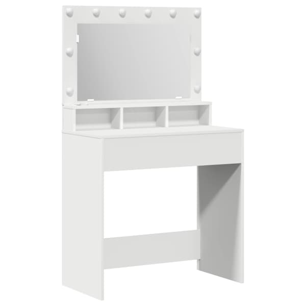 vidaXL Riietumislaud Valge 78,5 x 41 x 135 cm Tehispuit