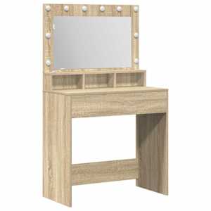 Kosmetický stůl Sonoma dub 75,5 x 41 x 135 cm kompozitní dřevo - obrázek 2