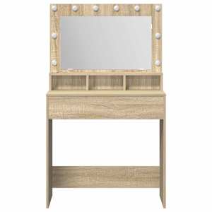 Kosmetický stůl Sonoma dub 75,5 x 41 x 135 cm kompozitní dřevo - obrázek 4