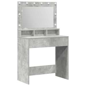 Kosmetický stůl s policí Betonově šedá 75,5 x 41 x 135 cm - obrázek 2