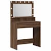 vidaXL Riietumislaud Pruun tamme 75,5 x 41 x 135 cm Tehispuit