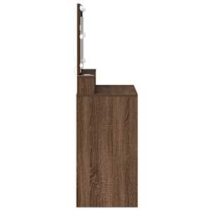 Kosmetický stůl Hnědý dub 75,5 x 41 x 135 cm kompozitní dřevo - obrázek 5