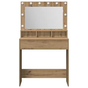 Kosmetický stůl s policí Artisanový dub 75,5 x 41 x 135 cm - obrázek 4
