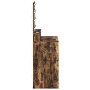 Kosmetický stůl Kouřový dub 50 x 41 x 135 cm kompozitní dřevo - obrázek 5