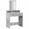 vidaXL Riietumislaud Betoonhall 79 x 41 x 140 cm Tehispuit