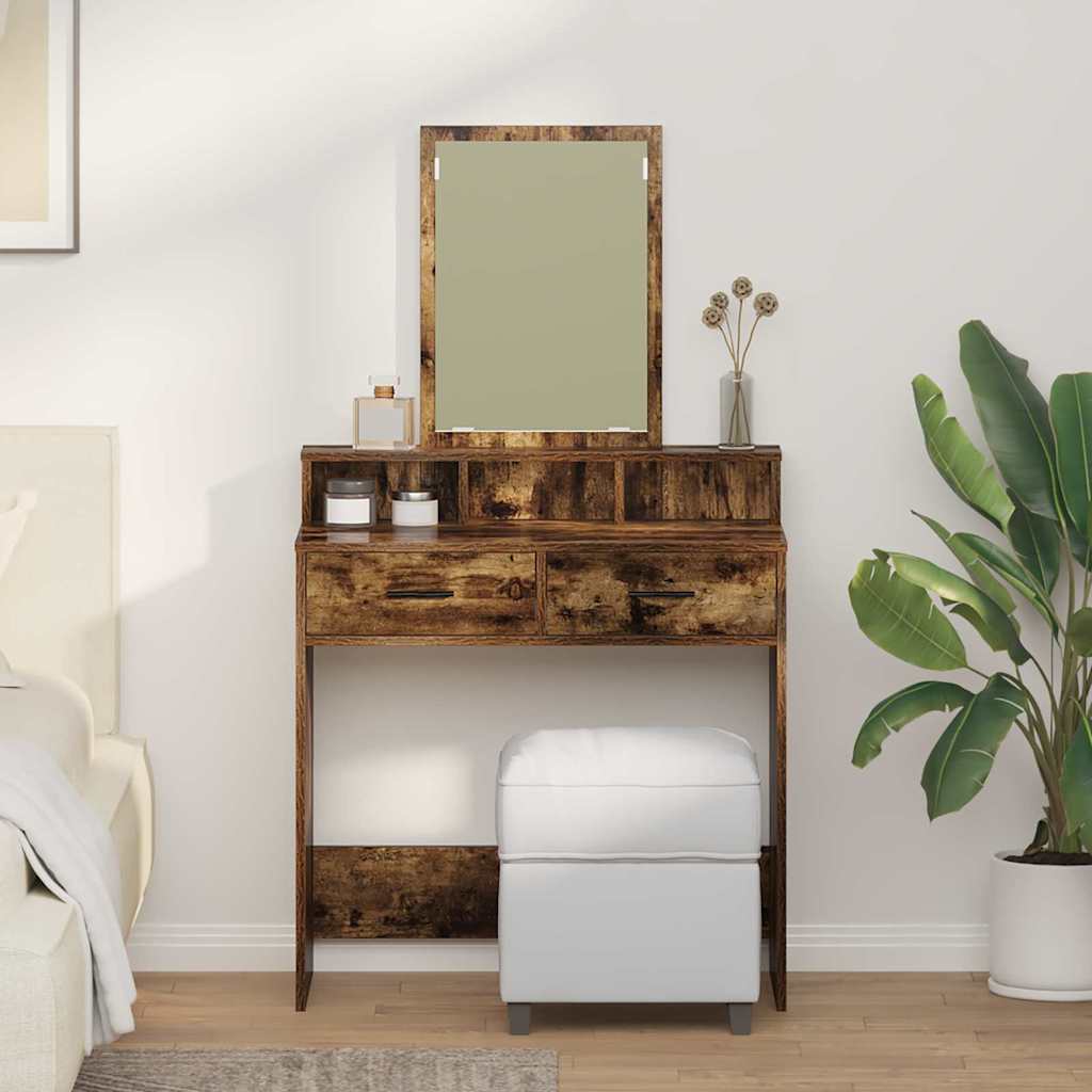 Meigi Laud Sahtlitega, Suitsutatud Tamme 79x41x140 cm