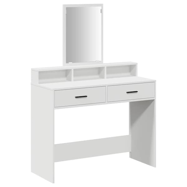 vidaXL Riietumislaud Valge 100 x 41 x 140 cm Tehispuit