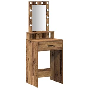 vidaXL Riietumislaud Pruun 50 x 41 x 140 cm Tehispuit