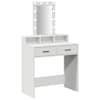 vidaXL Riietumislaud Valge 79 x 41 x 140 cm Tehispuit