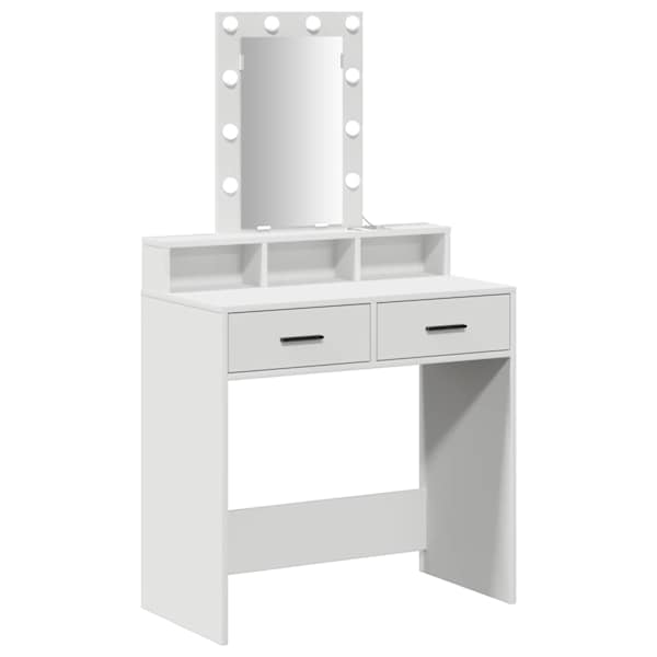 vidaXL Riietumislaud Valge 79 x 41 x 140 cm Tehispuit