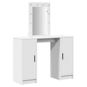 vidaXL Riietumislaud Valge 102 x 33 x 135 cm Tehispuit