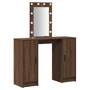 vidaXL Riietumislaud Pruun 102 x 33 x 135 cm Tehispuit