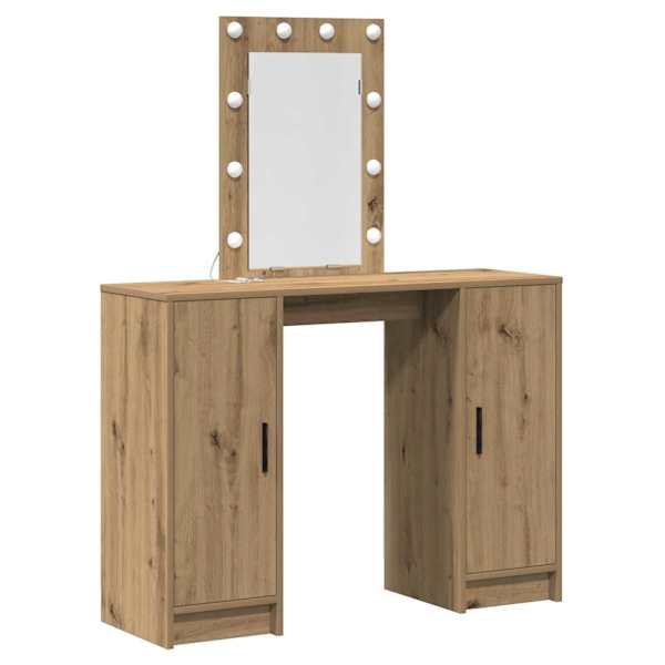 vidaXL Riietumislaud Pruun 102 x 33 x 135 cm Tehispuit