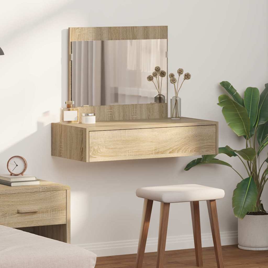 Væghængt Klædedragt Bord Sonoma Eg 83x40x70 cm