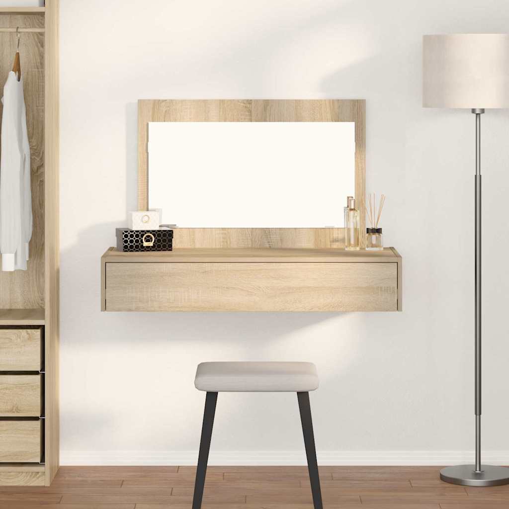 Seinale kinnitatav riidepeegel Sonoma tamm 100x40x70 cm
