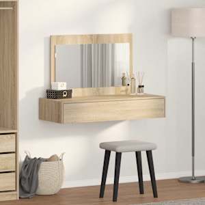 Kosmetický stůl Hnědá 100 x 40 x 70 cm kompozitní dřevo - obrázek 4