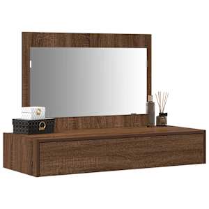Kosmetický stůl Hnědá 100 x 40 x 70 cm kompozitní dřevo - obrázek 3