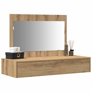 Kosmetický stůl Hnědá 100 x 40 x 70 cm kompozitní dřevo - obrázek 3