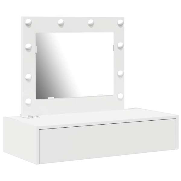 vidaXL Riietumislaud Valge 83 x 40 x 70 cm Tehispuit