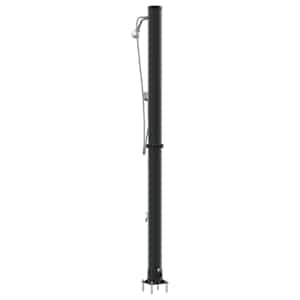 Venkovní solární sprcha Černá 217 cm PVC a hliník - obrázek 7