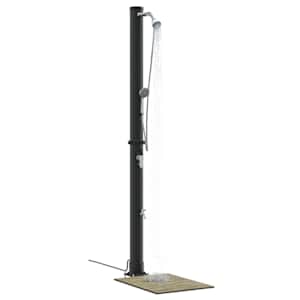 Venkovní solární sprcha Černá 217 cm PVC a hliník - obrázek 3