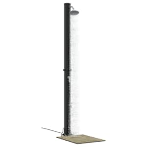 Venkovní solární sprcha Černá 217 cm PVC a hliník - obrázek 3