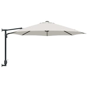 Zahradní slunečník Písková 248 x 248 x 148 cm Polyester a ocel - obrázek 5