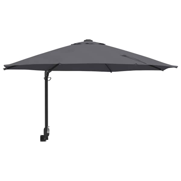 vidaXL Aedapara 248 x 248 x 148 cm Pol&uuml;ester ja teras Antratsiit