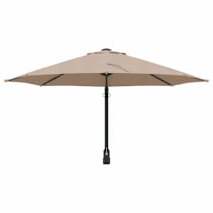 Zahradní slunečník Taupe 248 x 248 x 148 cm Polyester a ocel - obrázek 4