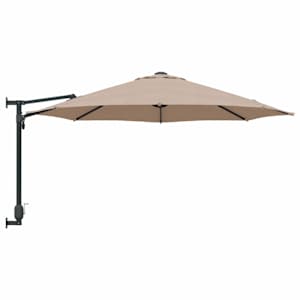 Zahradní slunečník Taupe 248 x 248 x 148 cm Polyester a ocel - obrázek 5