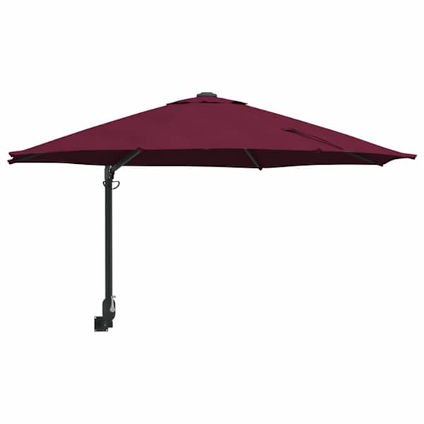 vidaXL Aedapara 248 x 248 x 148 cm Pol&uuml;ester ja teras Bordeaux punane