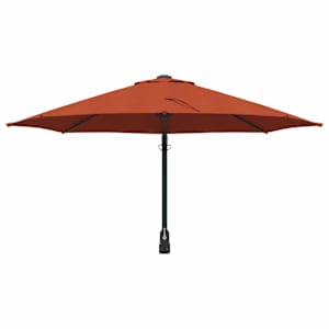 Zahradní slunečník Cihlová 248 x 248 x 148 cm Polyester a ocel - obrázek 4