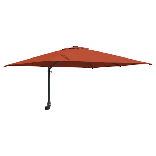 vidaXL Aedapara Terrakota 248,5 x 247,5 x 160 cm Pol&uuml;ester ja teras