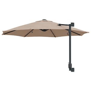 Zahradní slunečník Taupe 248 x 248 x 148 cm Polyester a ocel - obrázek 6