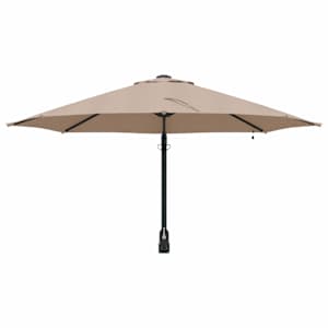 Zahradní slunečník Taupe 248 x 248 x 148 cm Polyester a ocel - obrázek 4